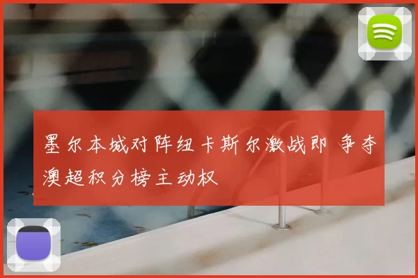 墨尔本城对阵纽卡斯尔激战即 争夺澳超积分榜主动权