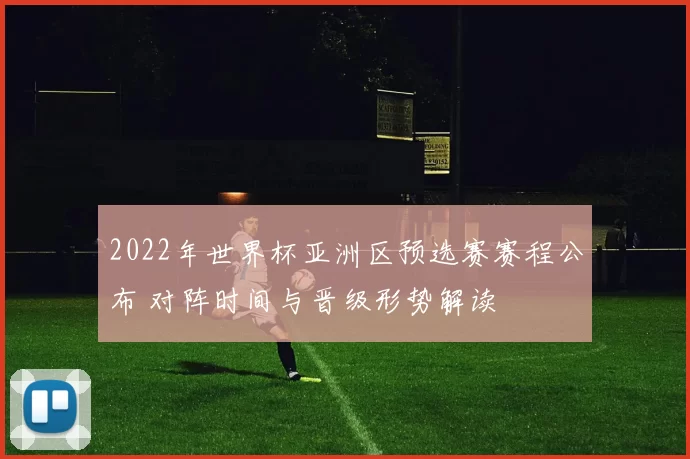 2022年世界杯亚洲区预选赛赛程公布 对阵时间与晋级形势解读